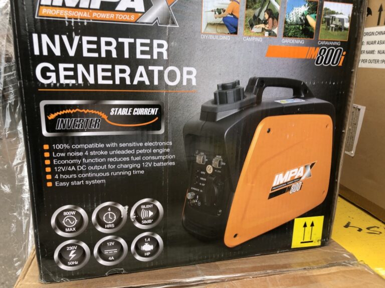 IMPAX 800I 700 Watt Inverter Generator -230 Volt | Branded Housewares